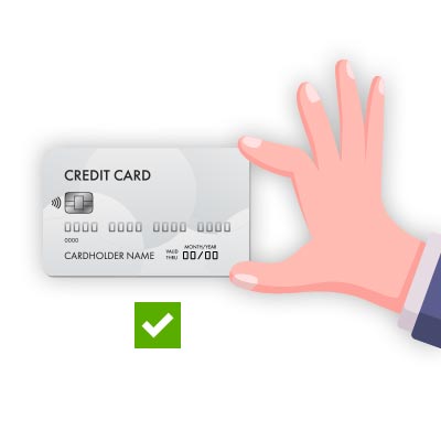 ACCEPTED FRONT SIDE - CREDIT CARD